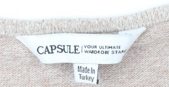 Womens UK Size 20 Capsule Beige Pullover Jumper