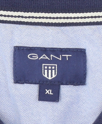 GANT Men's Multicoloured Striped Polo XL