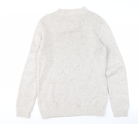 Voi Jeans Men's Beige Pullover Jumper, Size L