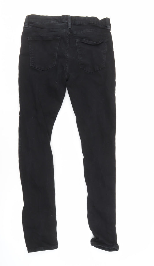 Mens UK Size 30 River Island Slim Fit Skinny Black Jeans