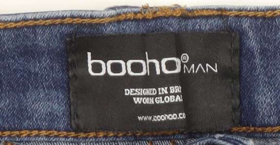 Boohoo Man Men's Slim Fit Blue Skinny Jeans 30