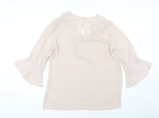 Jasper Conran Beige Women's Blouse Size 14
