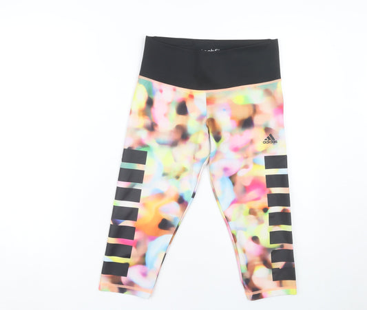 Additional front view of Adidas Women's Multicoloured Capri Leggings S