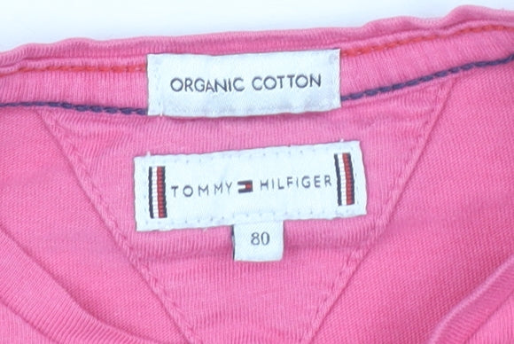 Tommy Hilfiger Unisex Pink Graphic T-Shirt 12-18M