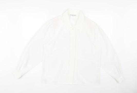 Womens UK Size 12 Eastex White Basic Blouse