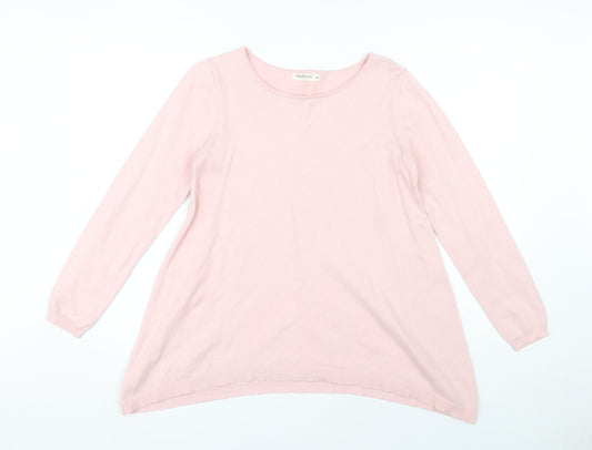 Womens UK Size XS Woolovers Pink Pullover Jumper