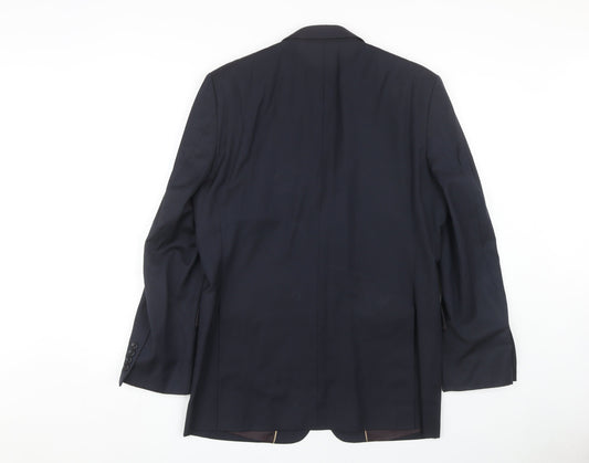 Mens UK Size 38 Chester Barrie Regular Blue Suit Jacket