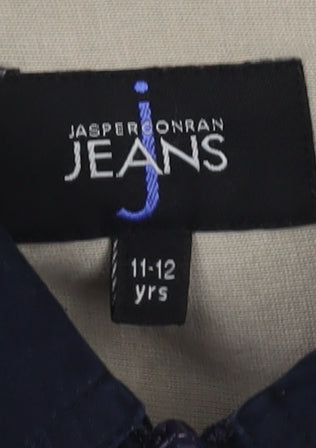 Jasper Conran Boys Blue Cotton Casual Shirt 11-12 Years