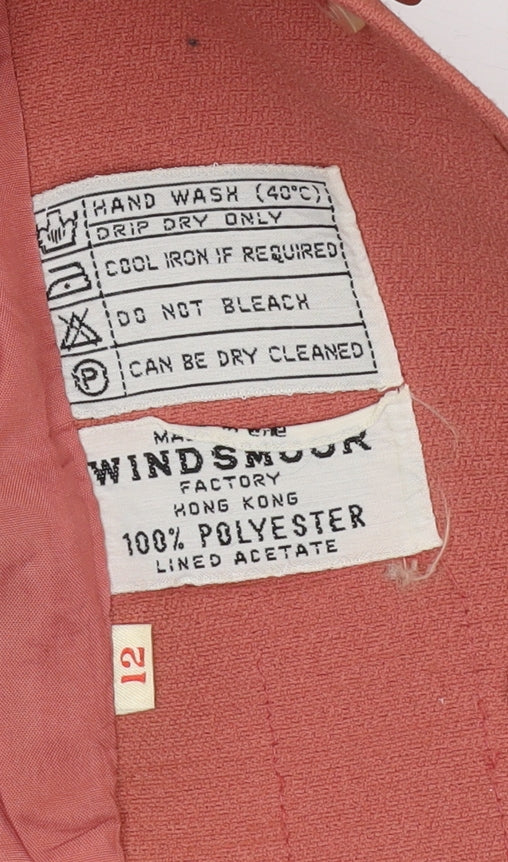 Windsmoor Women's Pink Suit Jacket Size 12 Lined