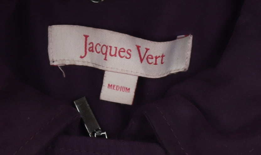 Jacques Vert Women's Purple Parka Coat M Casual