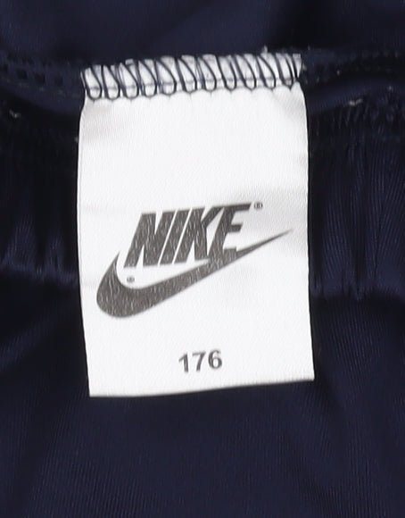 Nike Boys Blue Athletic Football Shorts Size 176