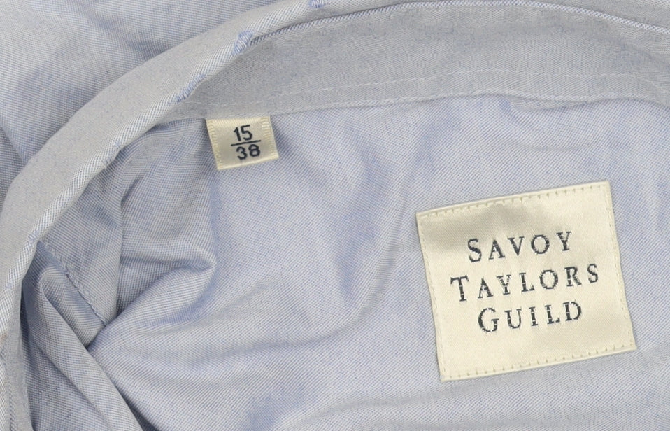 Savoy Taylors Guild Blue Men's Button-Up Shirt
