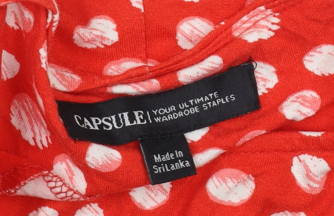 Capsule Women's Red Polka Dot Tunic Size 16/18