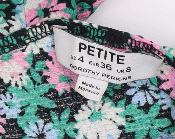 Dorothy Perkins Women's Multicoloured Floral Dress, Size 8