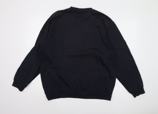 Zantos Men's Black Pullover Sweatshirt L