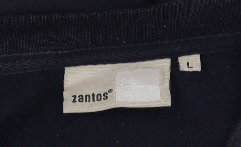 Zantos Men's Black Pullover Sweatshirt L
