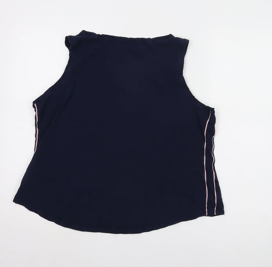Womens UK Size 22 Marks and Spencer Blue Basic Tank