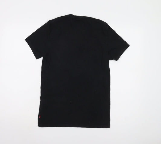 Levi's Men's Black Crew Neck Logo T-Shirt Size S