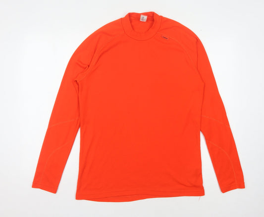 Unisex Adults UK Size 14 DECATHLON Orange Running & Jogging Gym & Training T-Shi