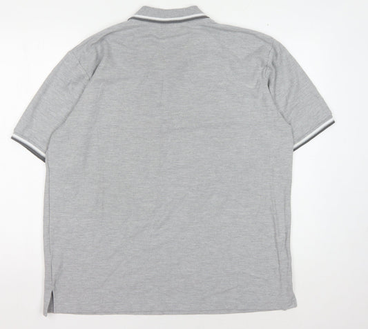 Slazenger Men's Grey XL Polo Shirt, Stylish & Comfortable