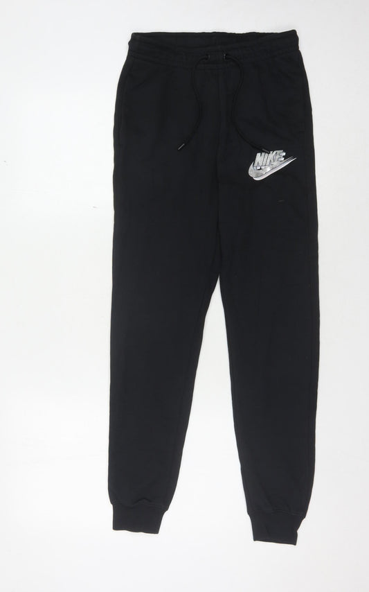 Additional front view of Nike unisex black xs jogger trousers