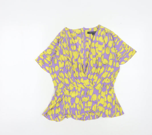 Womens UK Size 8 French Connection Multicoloured Basic Blouse