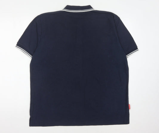 Slazenger Men's Blue Polo Shirt XL Short Sleeve