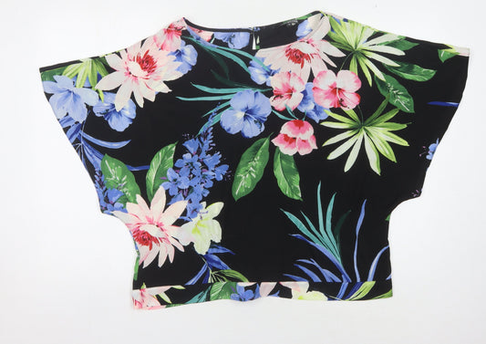 Womens UK Size 16 Debenhams Multicoloured Basic Blouse
