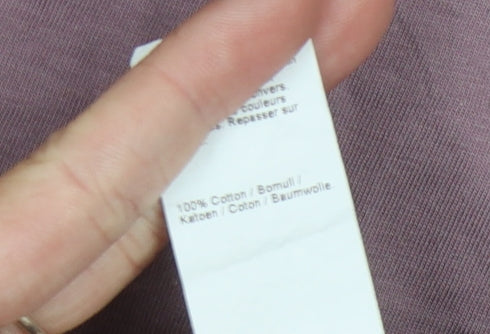 River Island Men's Purple Crew Neck T-Shirt M