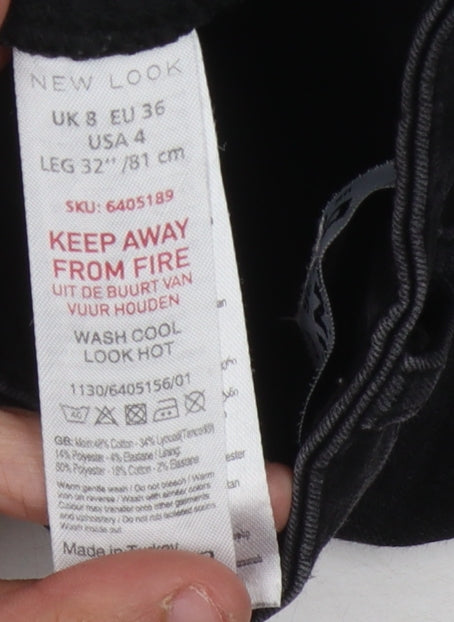New Look Women's Black Skinny Jeans Size 8
