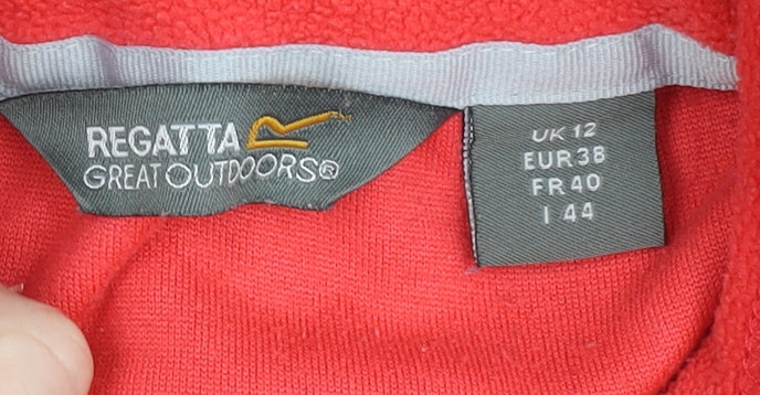 Regatta Women's Red Fleece Pullover Sweatshirt Size 12