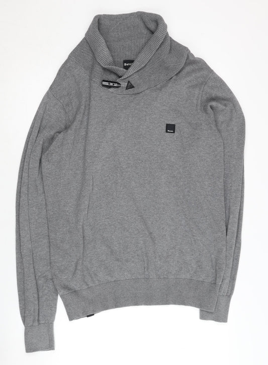 Mens UK Size M Bench Grey Pullover Jumper
