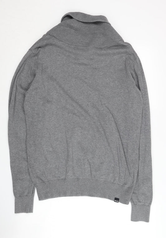 Bench Grey Cotton Pullover Jumper Medium