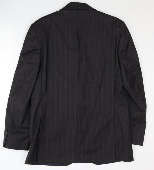 Austin Reed Men's Grey Striped Blazer 40R