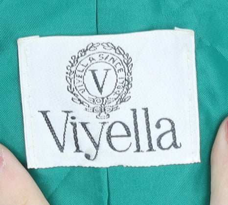 Viyella Women's Green Blazer, Size 10, Short Sleeve