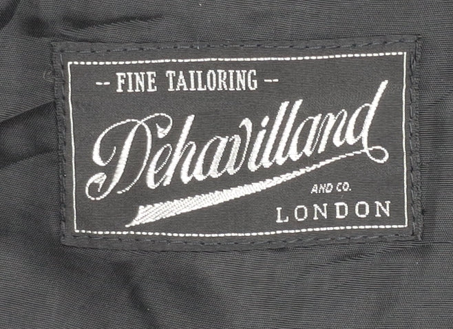 Mens UK Size 38 Dehavilland Regular Black Suit Jacket