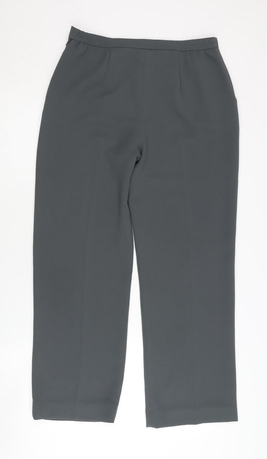 Womens UK Size 10 Eastex Regular Fit BusinessCasual Grey Trousers