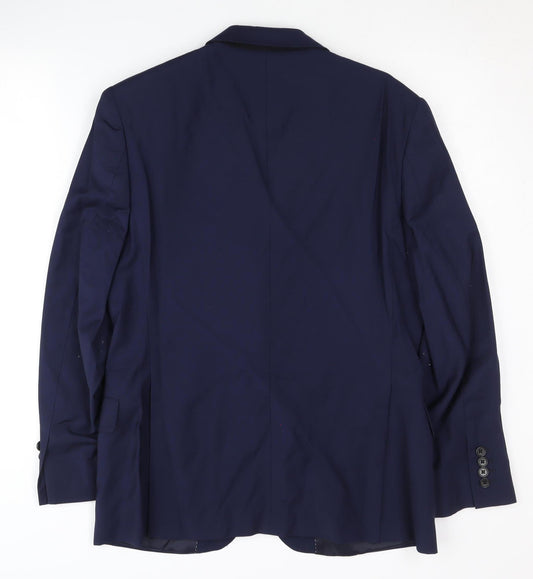 Austin Reed Men's Blue 38S Wool Blazer Formal