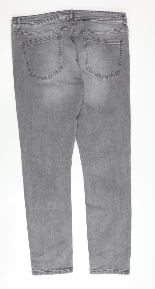 Denim Co Men's Grey Slim Fit Jeans 38W 32L