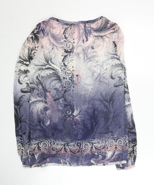 Womens UK Size 10 Marks and Spencer Multicoloured Basic Blouse