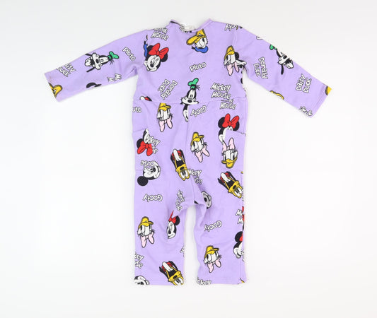 H&M Disney Unisex Purple Babygrow 24M - Mickey Mouse