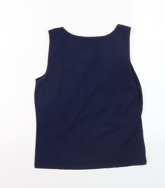 Womens UK Size M CC Blue Basic Tank
