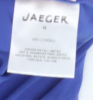 Jaeger Women’s Blue Tank Top Medium, Lyocell, Scoop Neck