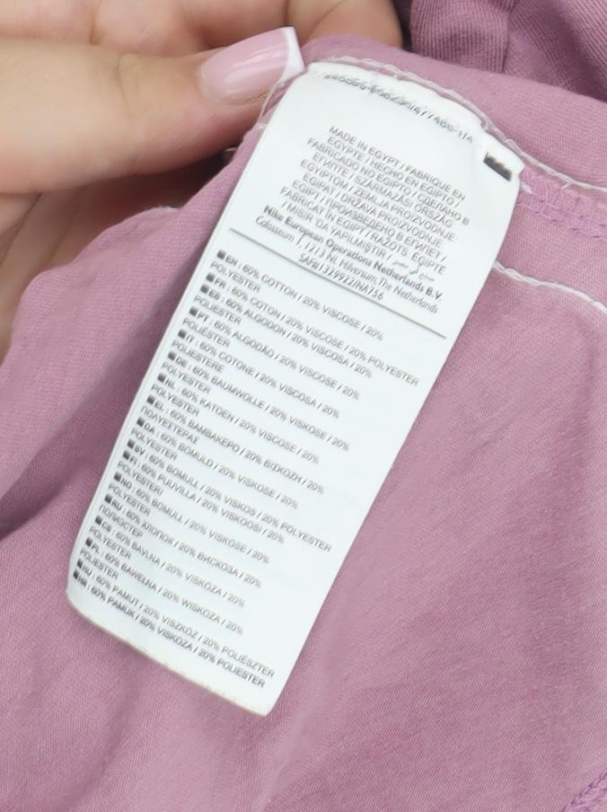 Nike Unisex Pink Crew Neck Short Sleeve T-Shirt Small