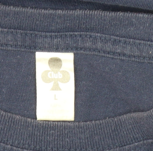 Mens UK Size L Club Blue T-Shirt