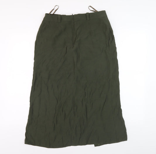 River Island Women's Green Skirt Size 12 with Pockets