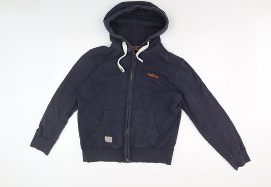 Mens UK Size M Drift King Blue Basic Jacket