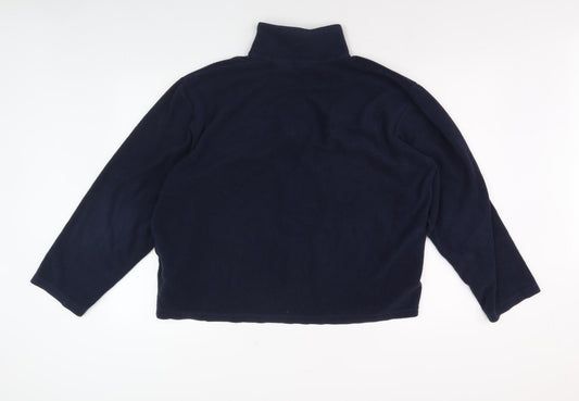 Mens UK Size XL Regatta Blue 1/4 Zip Sweatshirt