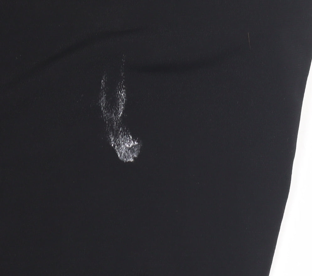 Womens UK Size M Zara Casual Black Trousers