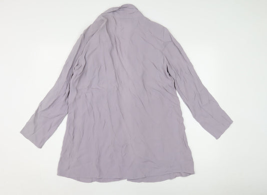 Ann Harvey Women's Purple Mid-Length Jacket Size 14